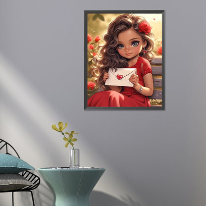 Sweet Girl - Full Round Drill Diamond Painting 40*50CM