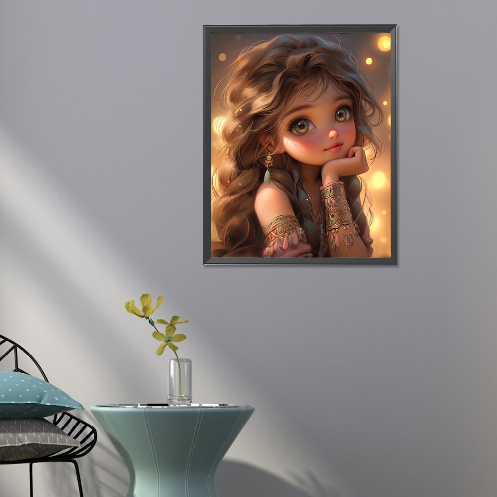 Sweet Girl - Full Round Drill Diamond Painting 40*50CM