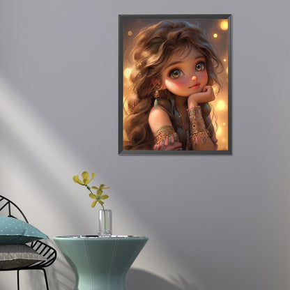 Sweet Girl - Full Round Drill Diamond Painting 40*50CM