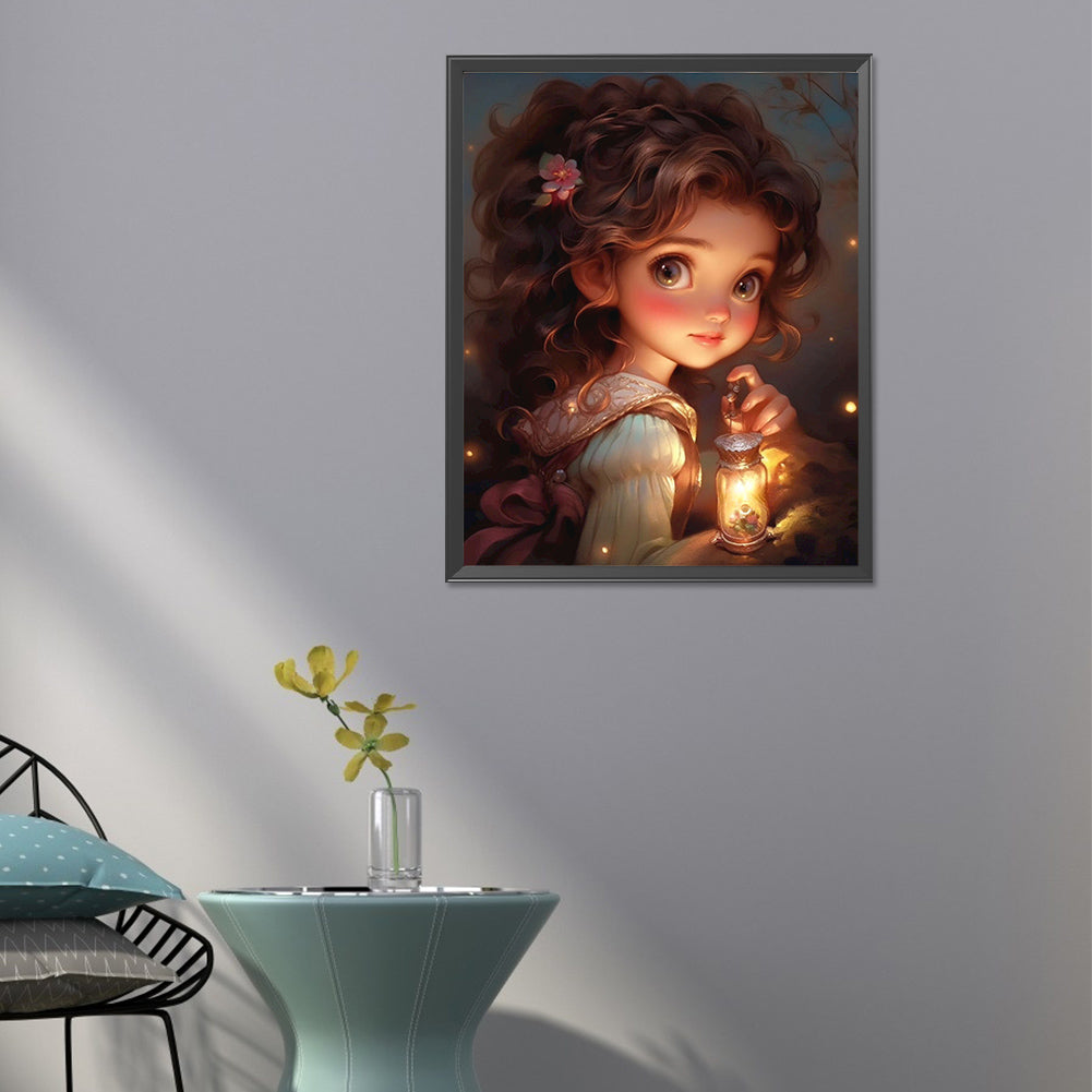 Sweet Girl - Full Round Drill Diamond Painting 40*50CM