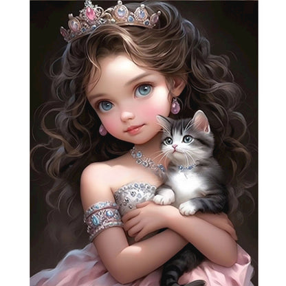 Sweet Girl - Full Round Drill Diamond Painting 40*50CM