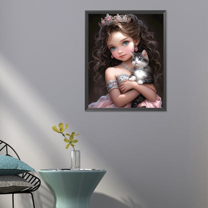 Sweet Girl - Full Round Drill Diamond Painting 40*50CM