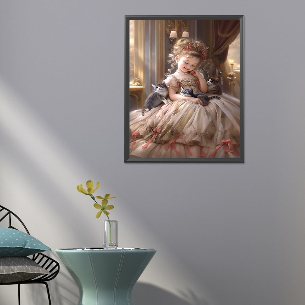 Sweet Girl - Full Round Drill Diamond Painting 40*50CM