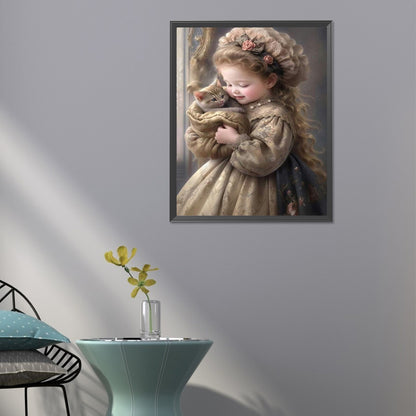 Sweet Girl - Full Round Drill Diamond Painting 40*50CM
