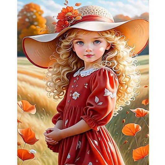 Sweet Girl - Full Round Drill Diamond Painting 40*50CM