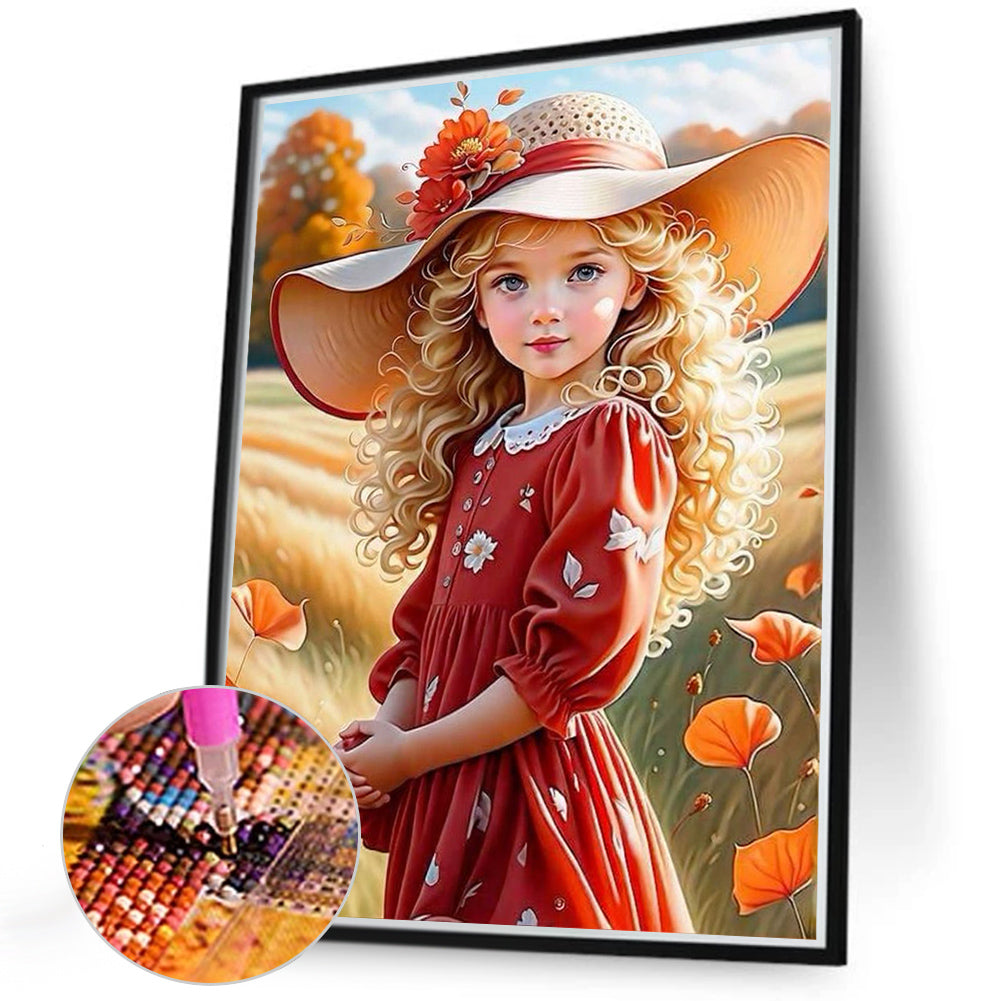 Sweet Girl - Full Round Drill Diamond Painting 40*50CM