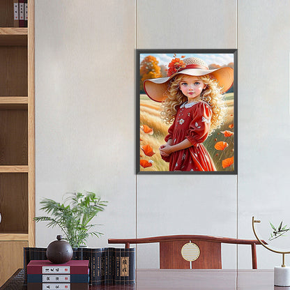 Sweet Girl - Full Round Drill Diamond Painting 40*50CM