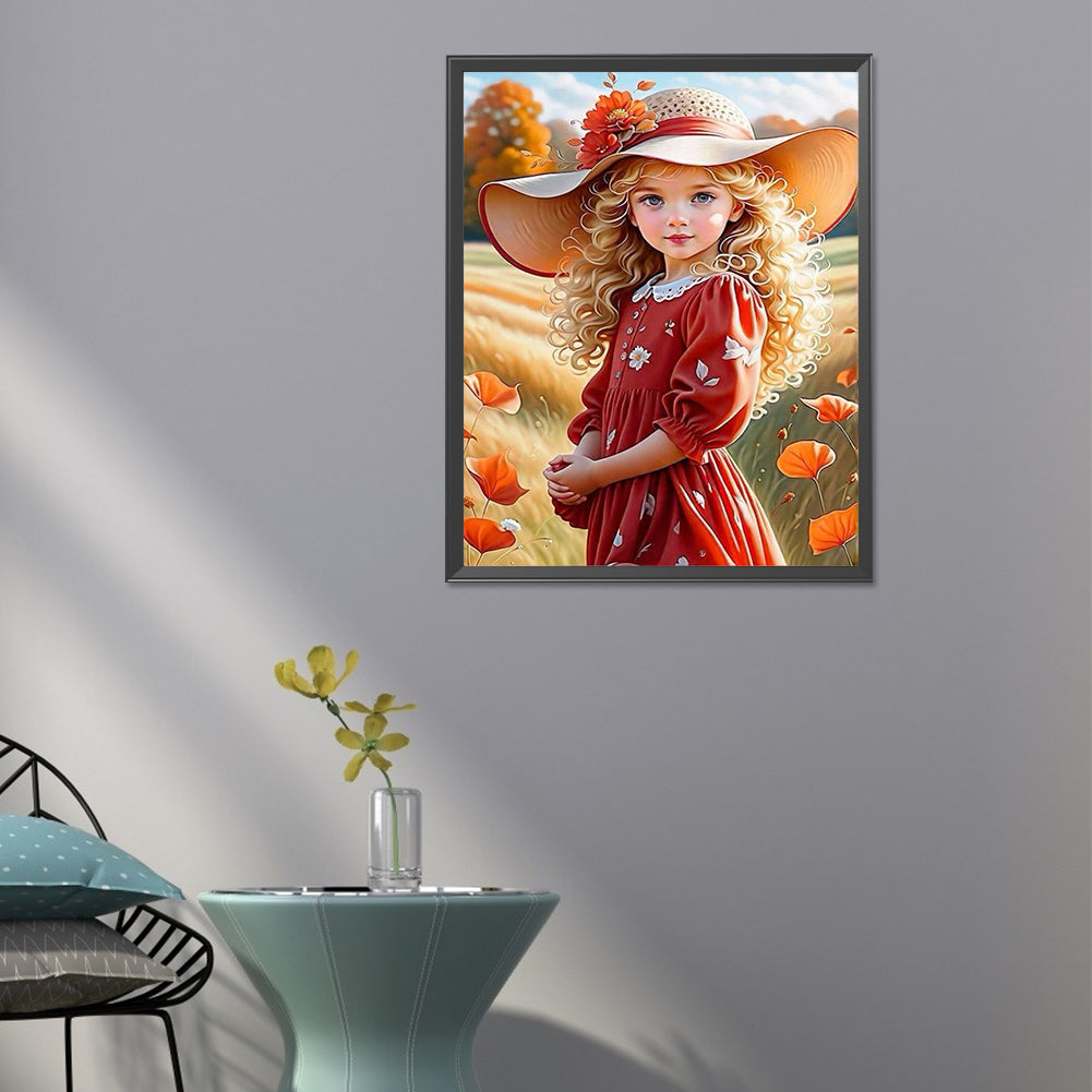 Sweet Girl - Full Round Drill Diamond Painting 40*50CM