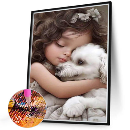 Sweet Girl - Full Round Drill Diamond Painting 40*50CM