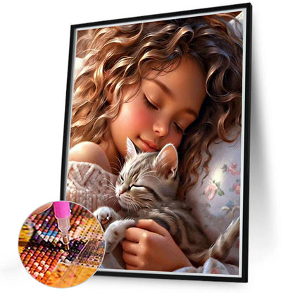 Sweet Girl - Full Round Drill Diamond Painting 40*50CM