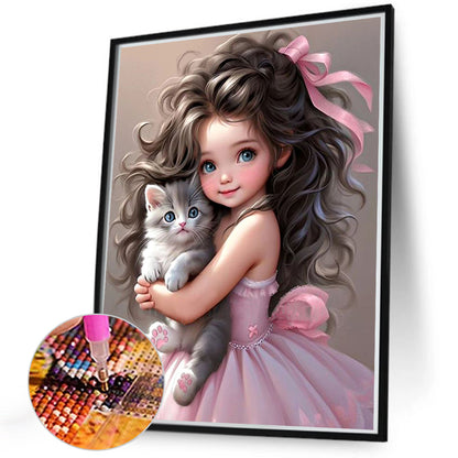 Sweet Girl - Full Round Drill Diamond Painting 40*50CM