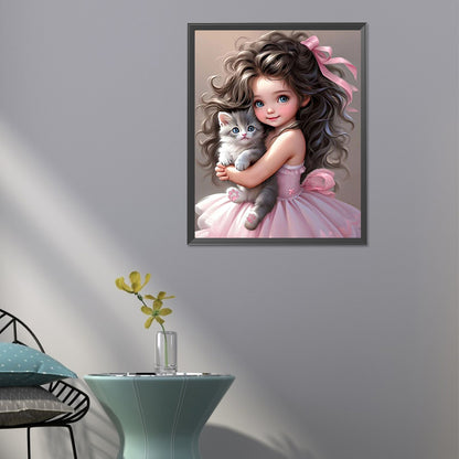 Sweet Girl - Full Round Drill Diamond Painting 40*50CM