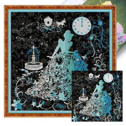 Silhouette-Snow White - 11CT Stamped Cross Stitch 40*40CM