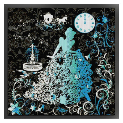 Silhouette-Snow White - 11CT Stamped Cross Stitch 40*40CM