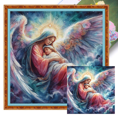 Our Lady - 11CT Stamped Cross Stitch 50*50CM