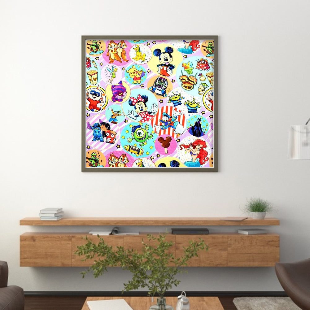 Disney Characters - 11CT Stamped Cross Stitch 50*50CM