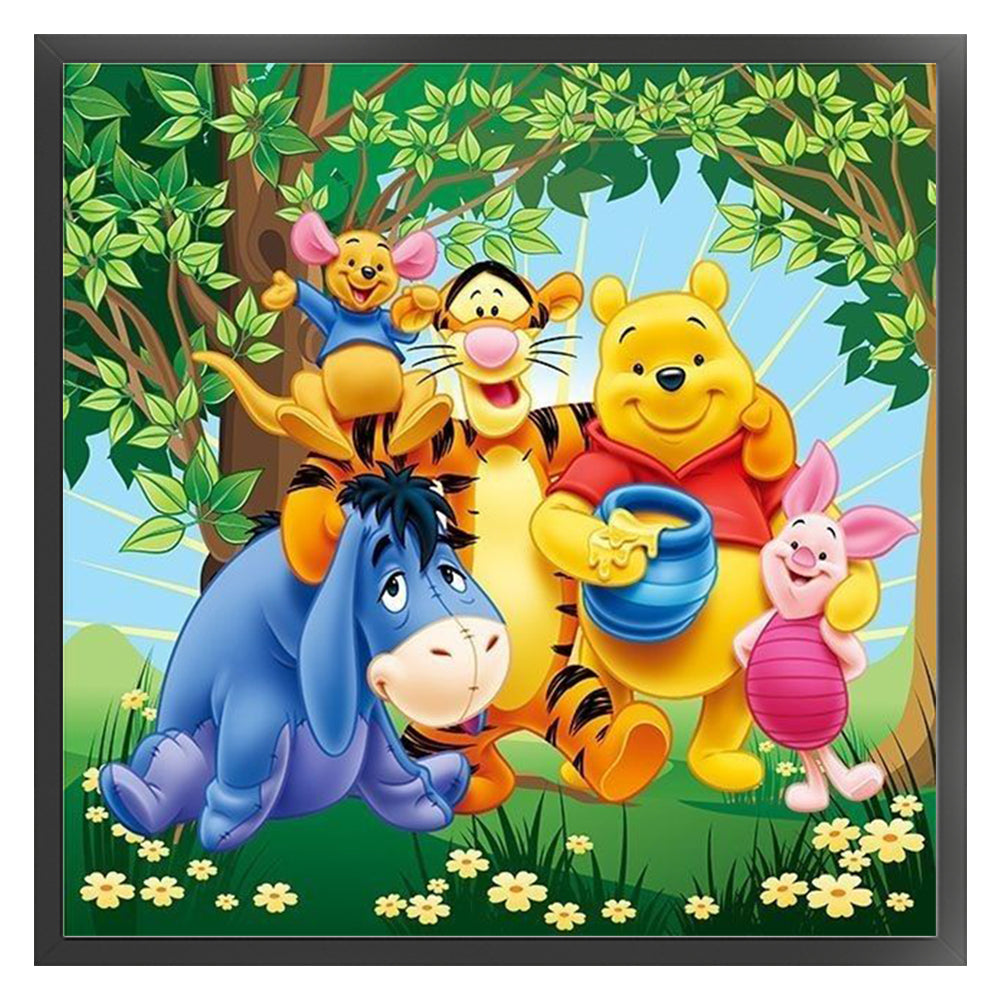 Winnie The Pooh - 11CT Stamped Cross Stitch 40*40CM