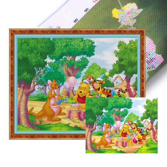 Winnie The Pooh - 11CT Stamped Cross Stitch 50*40CM