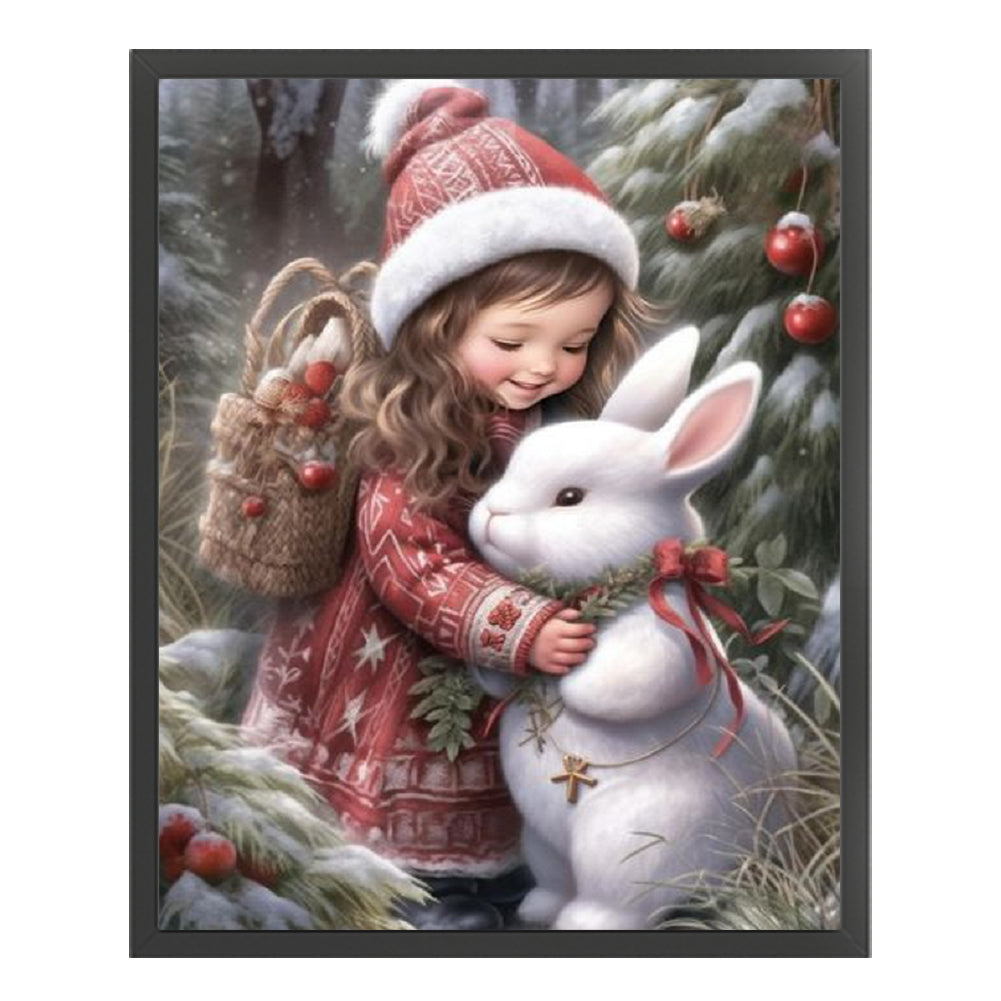 Cute Girl - 11CT Counted Cross Stitch 40*50CM