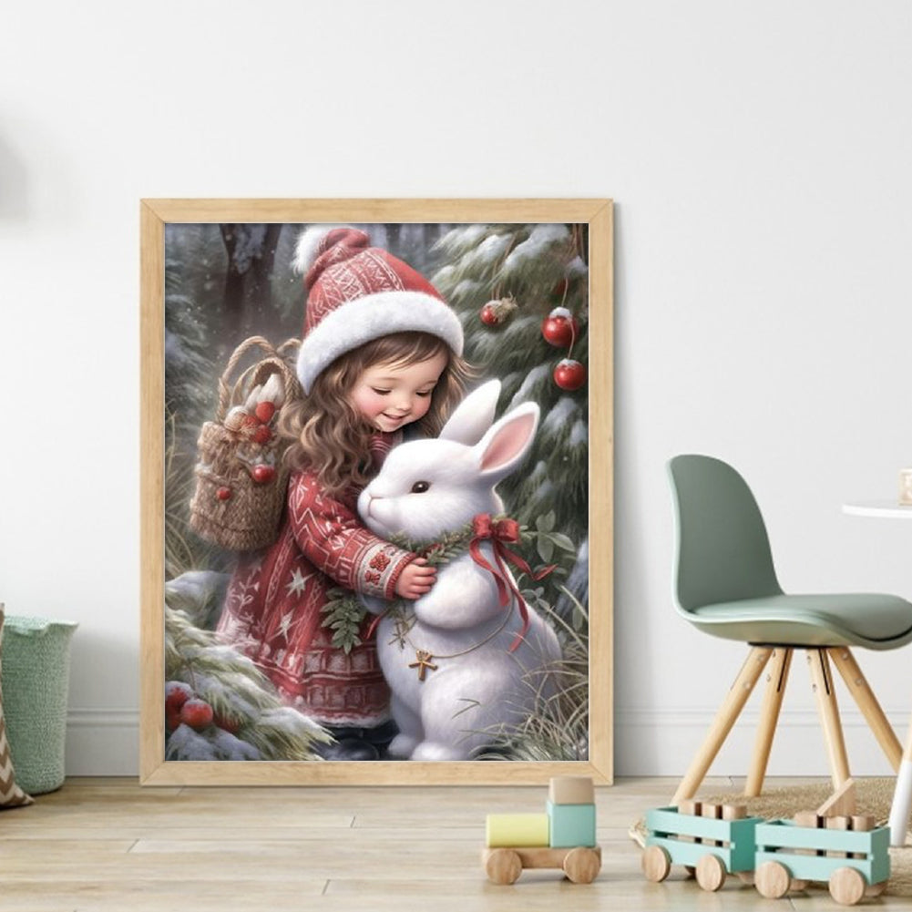 Cute Girl - 11CT Counted Cross Stitch 40*50CM