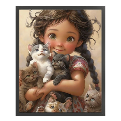 Cute Girl - 11CT Counted Cross Stitch 40*50CM