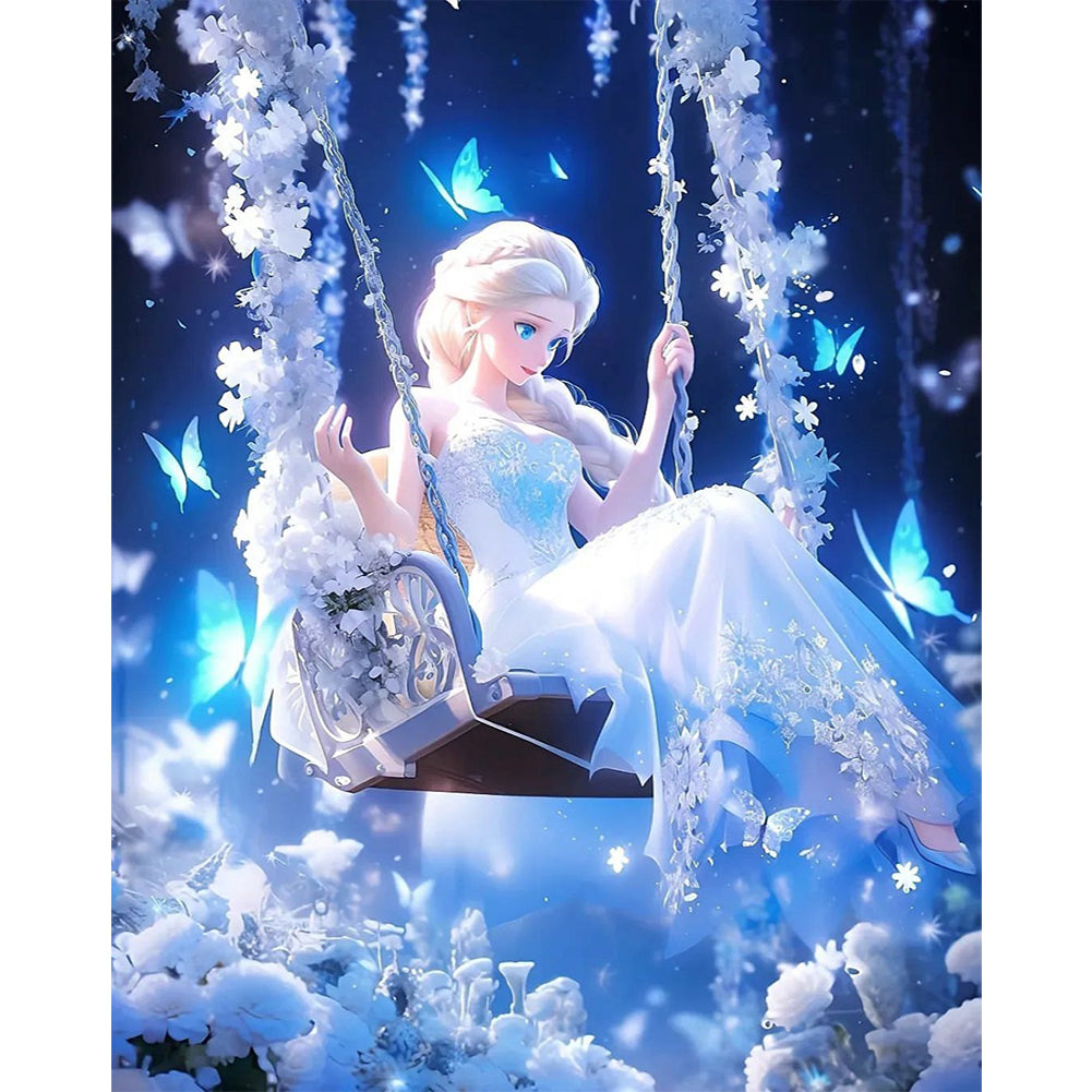 Princess Elsa - 11CT Stamped Cross Stitch 50*60CM