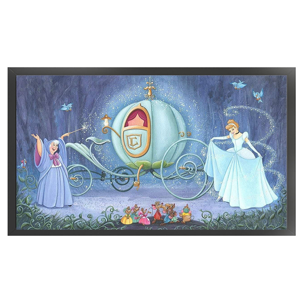 Cinderella And Fairy Godmother - 11CT Stamped Cross Stitch 67*40CM