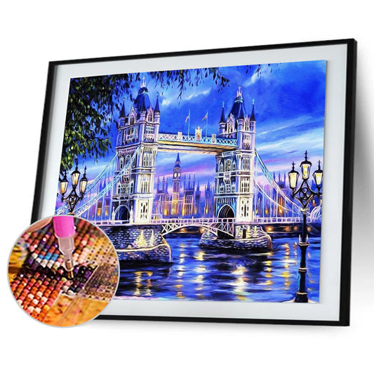 Tower Bridge - Full Round Drill Diamond Painting 40*30CM