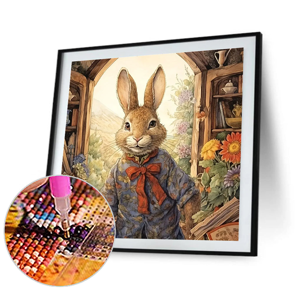 Rabbit - Full Round Drill Diamond Painting 50*50CM