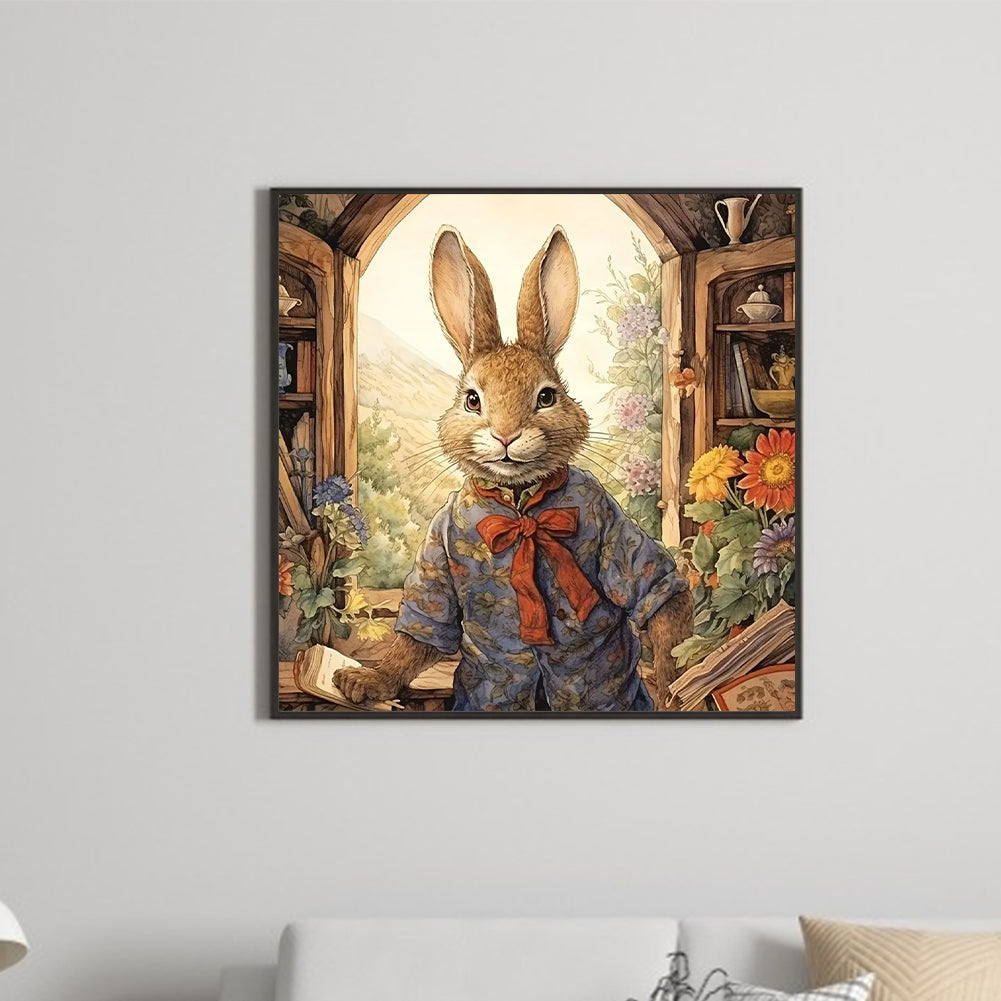 Rabbit - Full Round Drill Diamond Painting 50*50CM