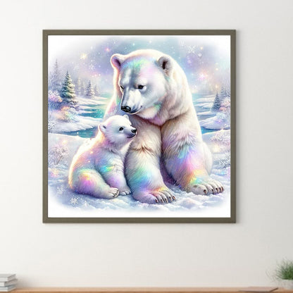 Polar Bear - Full Round Drill Diamond Painting 50*50CM