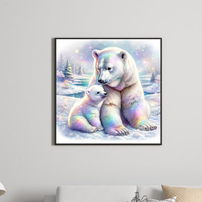 Polar Bear - Full Round Drill Diamond Painting 50*50CM