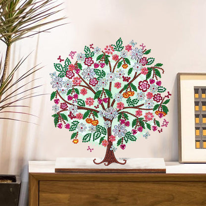 Special Shape Single-Side Desktop Diamond Art Home Decor (Love Flower Tree)