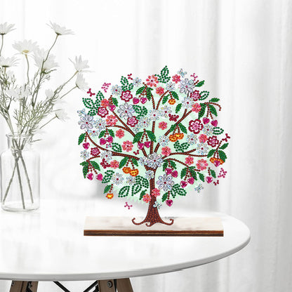 Special Shape Single-Side Desktop Diamond Art Home Decor (Love Flower Tree)