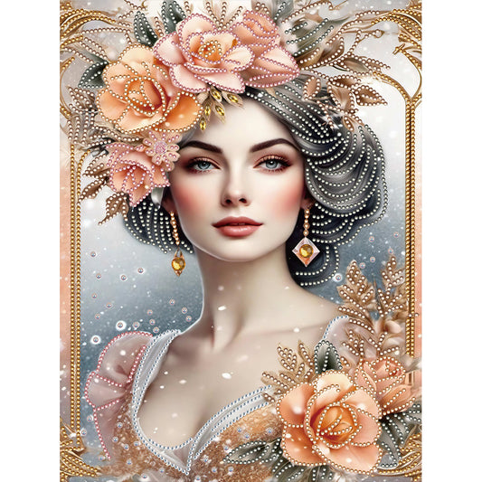 Noble Lady - Special Shaped Drill Diamond Painting 30*40CM