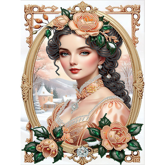 Noble Lady - Special Shaped Drill Diamond Painting 30*40CM