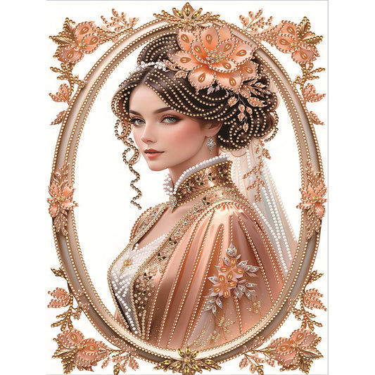 Noble Lady - Special Shaped Drill Diamond Painting 30*40CM