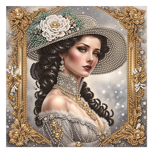 Noble Lady - Special Shaped Drill Diamond Painting 30*30CM