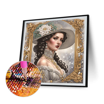 Noble Lady - Special Shaped Drill Diamond Painting 30*30CM