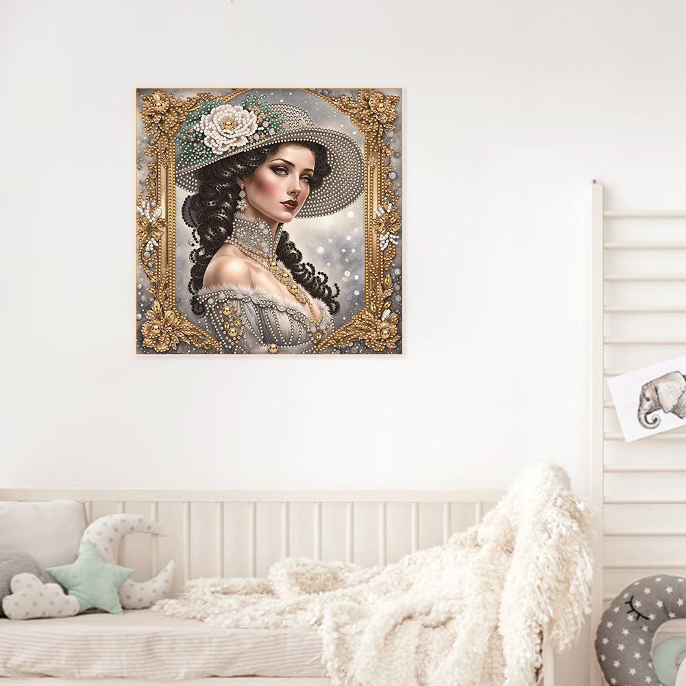 Noble Lady - Special Shaped Drill Diamond Painting 30*30CM