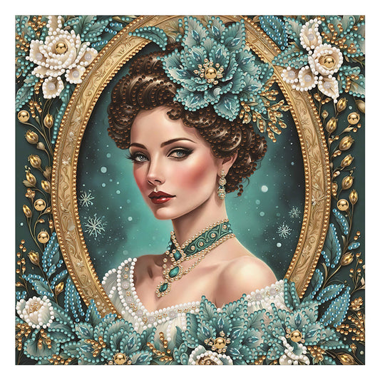 Noble Lady - Special Shaped Drill Diamond Painting 30*30CM