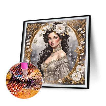 Noble Lady - Special Shaped Drill Diamond Painting 30*30CM