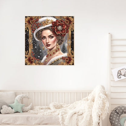 Noble Lady - Special Shaped Drill Diamond Painting 30*30CM