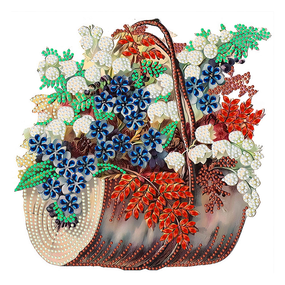 Flower Basket - Special Shaped Drill Diamond Painting 30*30CM