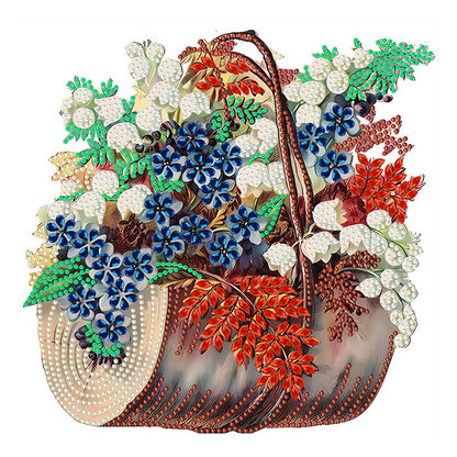 Flower Basket - Special Shaped Drill Diamond Painting 30*30CM