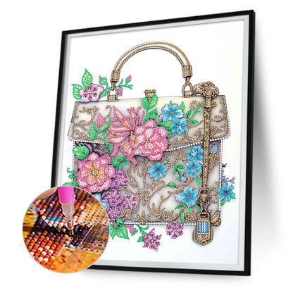 Flower Bag - Special Shaped Drill Diamond Painting 30*40CM