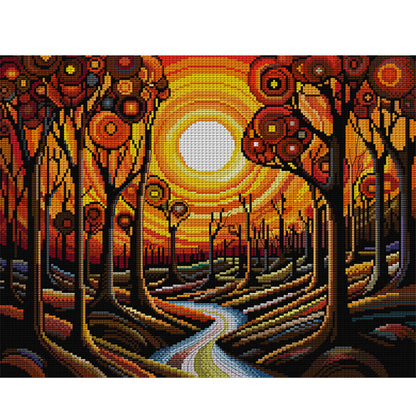 Dusk - 14CT Stamped Cross Stitch 43*36CM(Joy Sunday)