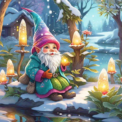 Fairy Tale Town Gnome - Full Round Drill Diamond Painting 30*30CM