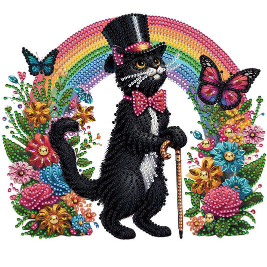 Personalized Black Cat - Special Shaped Drill Diamond Painting 30*30CM