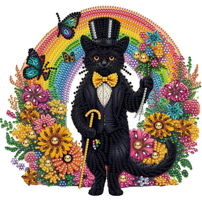 Personalized Black Cat - Special Shaped Drill Diamond Painting 30*30CM